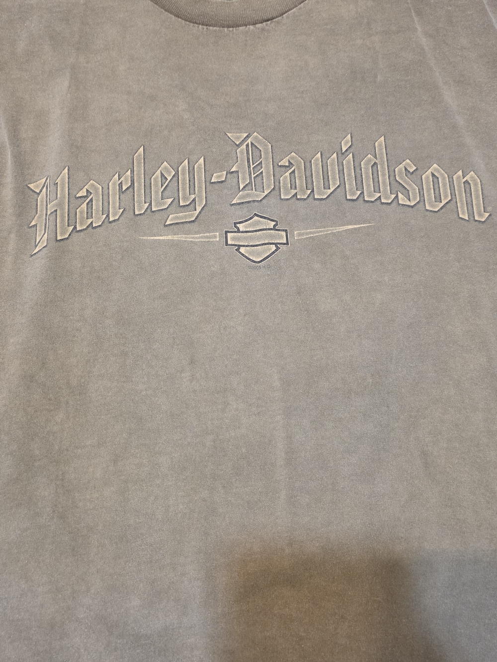 Harley-Davidson Taupe Gray Logo Crewneck Tee